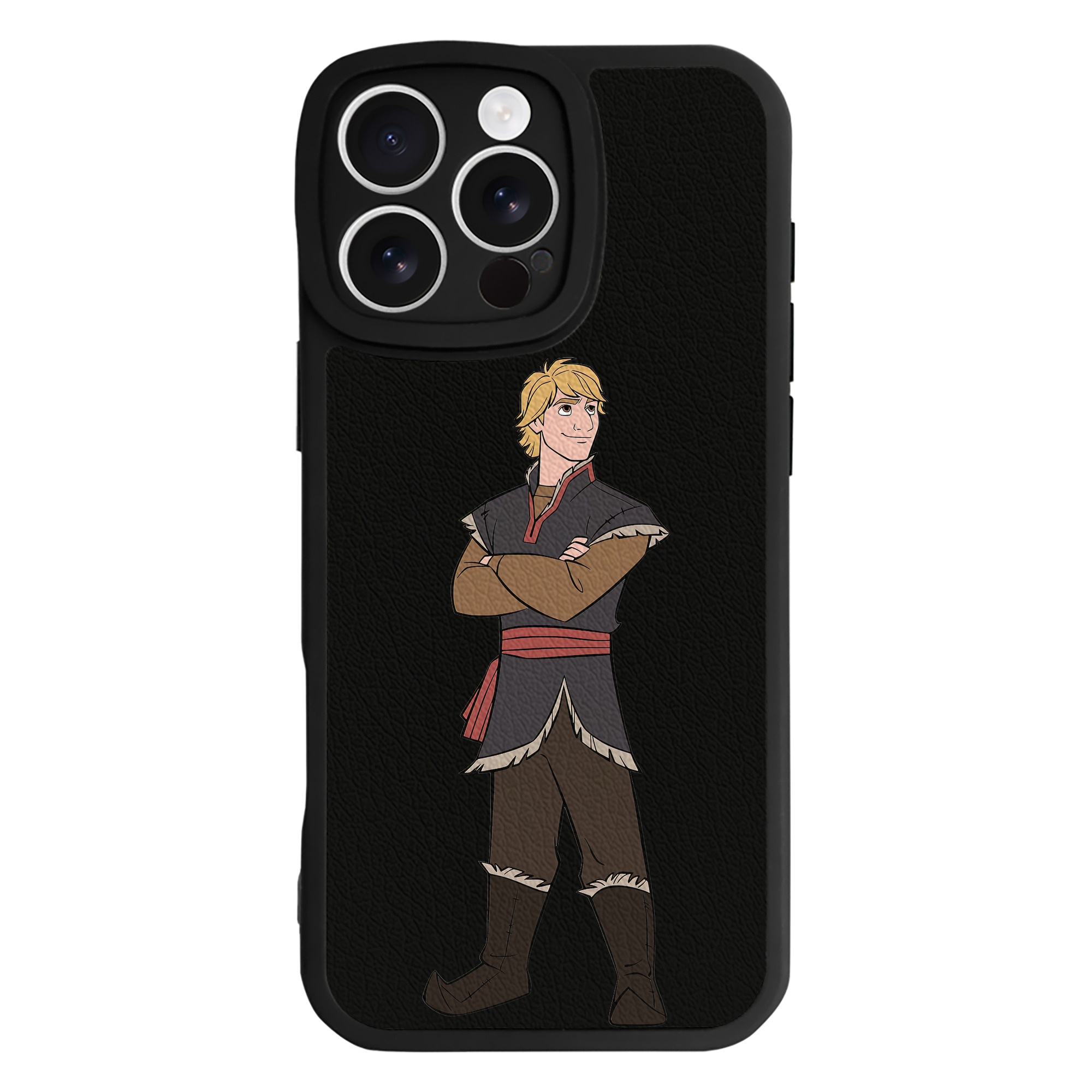 （画像用） アナと雪の女王 アンナ エルサ Frozen Anna Elsa 【iPhone 16シリーズ対応】シリコンスマホケース（レザー調） 材質：シリコン